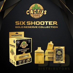 Cactus labs gold reserve, cactus labs 6 shooter, cactus labs six shooter gold reserve, cactus labs disposable, cactus labs disposable vape, cactus labs six shooter disposable